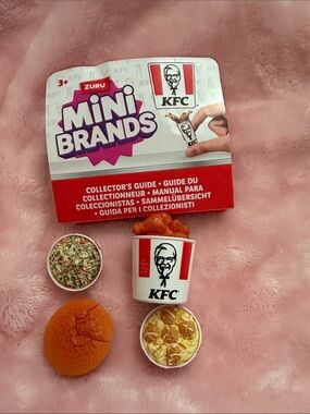 Mini Brands KFC Crispy Chicken Bucket, Coleslaw, Pot Pie, & Famous Bowl Bundle